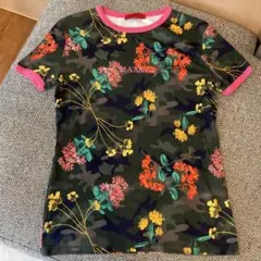 MaxMara Max&Co 迷彩×花柄＋ロゴ　半袖 Tシャツ レディース Lのサムネイル