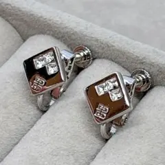 GIVENCHY ジバンシー 4G ロゴ ラインストーン イヤリング