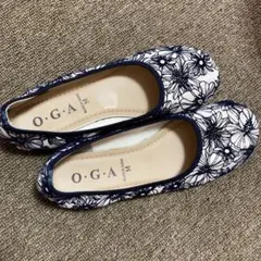 O.G.A フラットシューズ 花柄 Mサイズのサムネイル