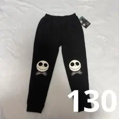 バースデイ　長ズボン　パンツ　スウェット　黒　ジャックスケリントン　130