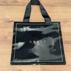 GRAFF 光沢黒ショッピングバッグ 中型のサムネイル