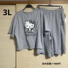 新品タグ付き アベイル ルームウェア 3Lキティ ショート丈グレー ポケット付きのサムネイル