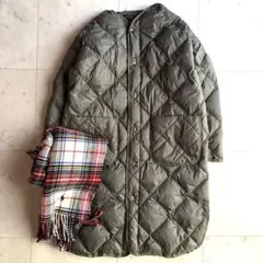 アーバンリサーチドアーズ ライトダウンキルトコート F 緑 定価1.6万