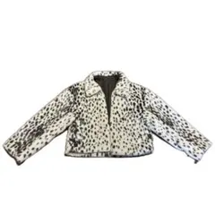 フェイクファー クロップドジャケット