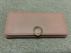 ブルガリ　ピンク 長財布