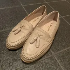 LANCEL PARIS タッセルローファー ベージュ　ランセルのサムネイル