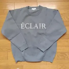 GLOBAL WORK リッチライト ロゴニットプルオーバー 軽量 Sサイズ