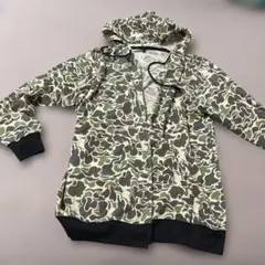 迷彩柄 フルジップフーディ Lサイズ