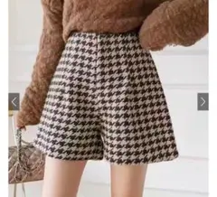 千鳥柄ショートパンツ