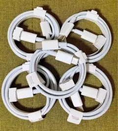 ホワイトUSB-C充電ケーブル 5本セット