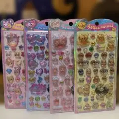 国内正規品　うるちゅるポップシール　４枚セット　なっとうちゃん