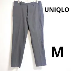 UNIQLO ユニクロ メンズ ストライプ スラックス パンツ グレー M