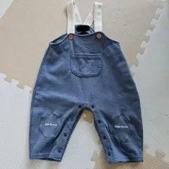 ブルーグレーのサロペット