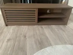 ブラウン テレビ台 スリットデザイン