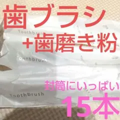 ★新品&未使用★歯ブラシと歯磨き粉のセット！たっぷり１５本セット！アメニティ