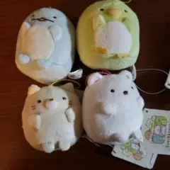 新品 すみっコぐらし ぬいぐるみ トカゲ ねこなど ４セット