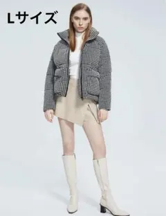 月末限定価格！【匿名配送】SHEIN 千鳥柄ダウン