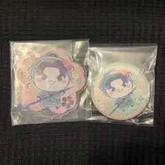 忍たま乱太郎　フリューくじ　潮江文次郎　アクリルスタンド　缶バッジ　セット