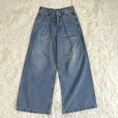 美品✨ 25SS ウィムガゼット デニムタックパンツ ワイドパンツ 完売品