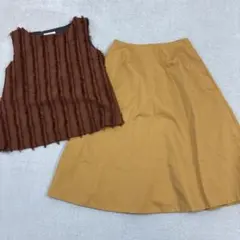 ナチュラルビューティーベーシック 上下セット Mサイズ 未使用に近い