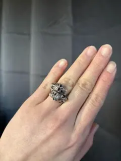 髑髏シルバー925 リング パンク ゴシック　 かっこいい