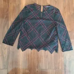 Tommy Hilfiger★チェック柄レースセットアップ★Sサイズ