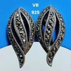 ヴァンドーム ブティック VB シルバー イヤリング マーカサイト マルカジットのサムネイル