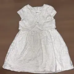 H&M 80 ベビードレス　白