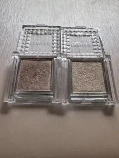 ブラウン シルバー パウダーアイシャドウ 2個セット