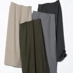 ユニクロ　UNIQLO ブラッシュドジャージーナロースカート