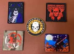 ミリタリーKORDFJAGER スカルデザイン パッチセット