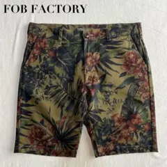 FOB FACTORY ボタニカル柄 総柄 花柄 ショートパンツ M 日本製のサムネイル