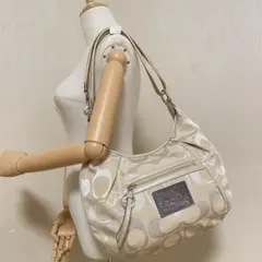 コーチ ポピー ショルダーバッグ コンバーチブル 2wayメッセンジャーバッグ