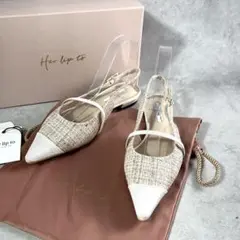 herlipto Tweed Slingback Flats