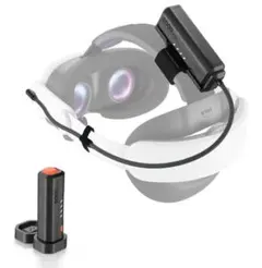 新品☆MetaQuest対応 拡張バッテリー5000mAh×2/TypeCモババ