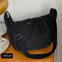 キルティング マザーズバッグ ショルダーバッグ 韓国 オルチャン　ブラック