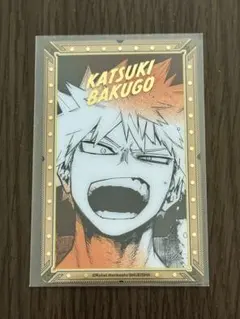 僕のヒーローアカデミア原画展 箔押しクリアカード 爆豪勝己