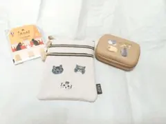 匿名発送　カルディ　ネコの日 マルチポーチ　ガジェットケース　カレンダー