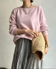 美品☆ドゥドゥ doudou ピンク 長袖スウェット トレーナー