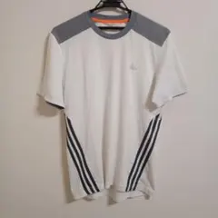 adidas アディダス/ 半袖 ウェア Tシャツ 白 灰色 climalite