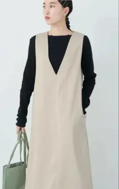 アースミュージックアンドエコロジー Iラインジャンパースカート