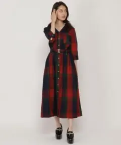 レディアゼル カラフルチェックワンピース Mサイズ