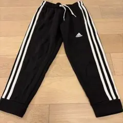 adidas 黒ジャージ 120cm 3本ライン