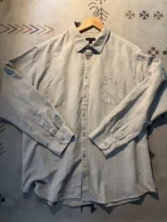 スエード　シャツ　アメカジ　長袖　古着