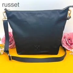 russet ラシット ショルダーバッグ ブラック　クラウズナイロン