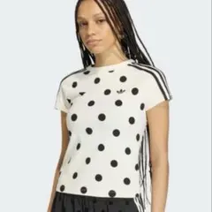 adidas ドット柄 半袖 Tシャツ Lsize 2026年最新】adidas 柄・デザイン：ドット レディース 半袖(Tシャツ) T