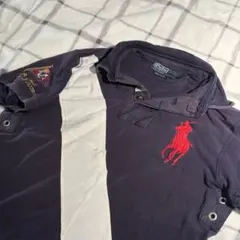 swag 鬼フェード ラルフローレン ビッグポニー 袖パッチ バック刺繍 茄子紺