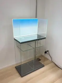 ADA キューブキャビネット クリア60（RGB専用スタンド 木製ベース上下）のサムネイル