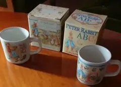 最終値下げ　美品 未使用品　ウェッジウッド ピーターラビット マグカップ2客