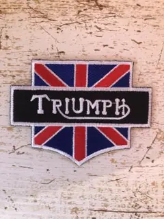 TRIUMPH 刺繍パッチ イギリス国旗デザイン